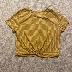 Yellow stripped top